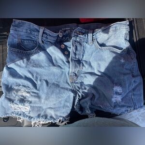 Old Navy Women's Distressed Blue Jean Shorts